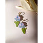 Purple Iris Earrings