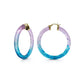 Ombre Painted INSTYLE Lucite Hoop Earrings