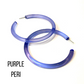 Bangle Lucite Hoop Earrings - 3 Inch