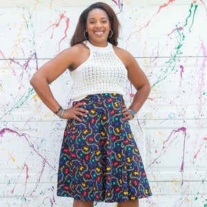 Adult "Party in the DNA" Chemistry Skirt With Pockets