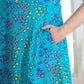 Adult "Summer School" Rainbows of Fish Sleeveless Dress with Pockets