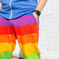 Adult "Paint the Town" Rainbow Fuzzy Fleece Joggers with Pockets