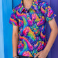 Rainbow Scales Dragons Short Sleeve Polo Shirt