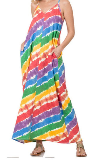 Rainbow Maxi Dress