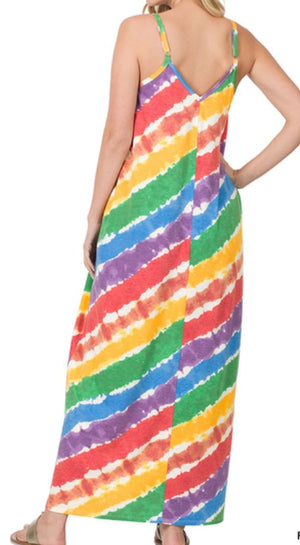 Rainbow Maxi Dress