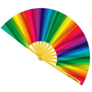 Rainbow Folding Fan