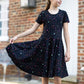 Rainbow Constellations Glow-in-the-Dark Kids Twirl Dress