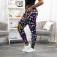 Rainbow Ginkgo Leaves Adults Leggings with Pockets