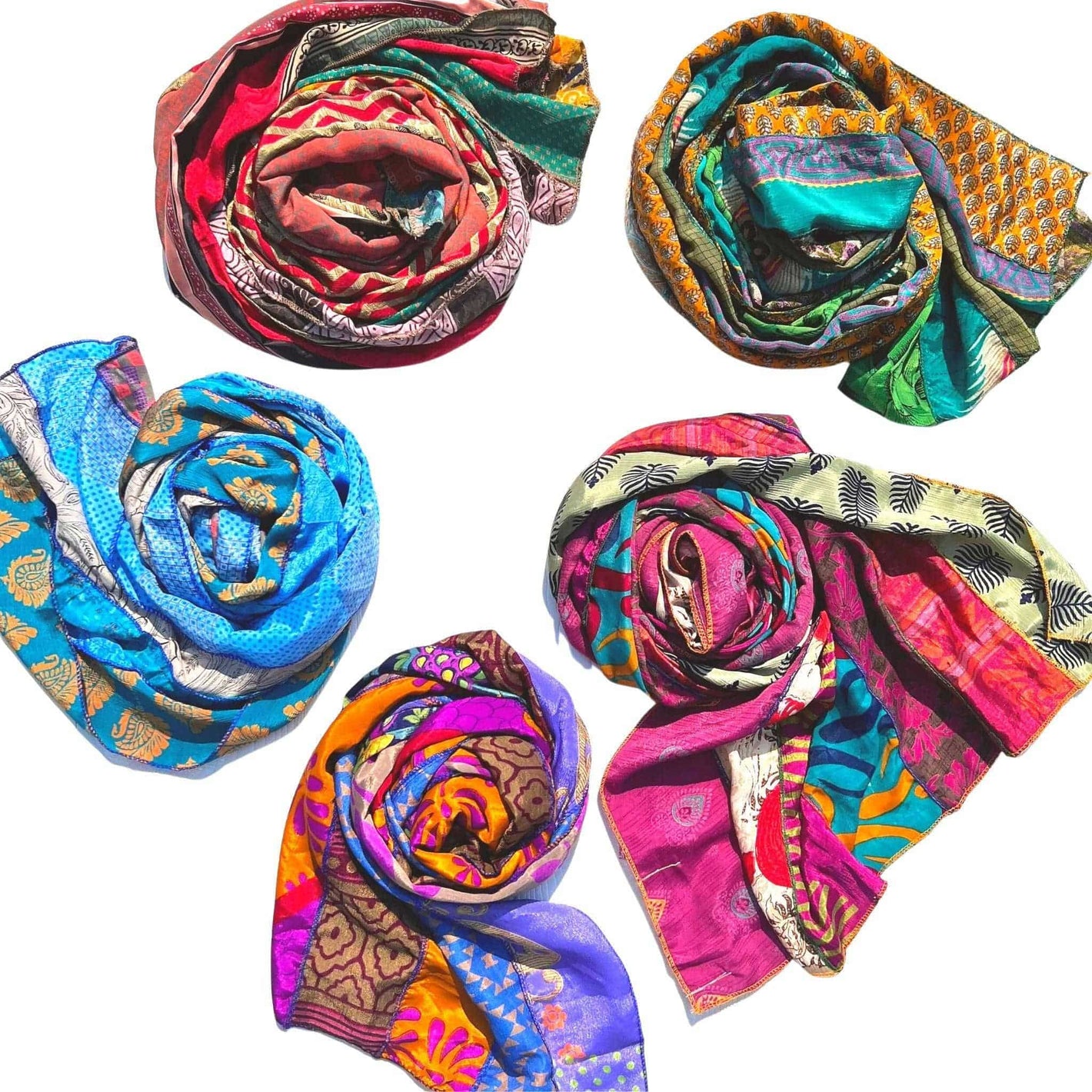 The Original Medley Scarf. ♻️ Made from Sari Magic – Our #1 Bestselling Artisan Scarf