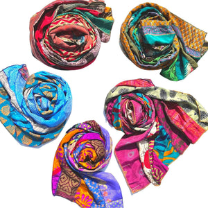 The Original Medley Scarf. ♻️ Made from Sari Magic – Our #1 Bestselling Artisan Scarf