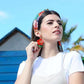 Red Tropical Flower Earrings by Laliblue