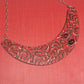 Red Atomic Boomerang Bib Necklace
