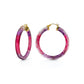 Ombre Painted INSTYLE Lucite Hoop Earrings