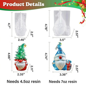 Let's Resin Silicone Mold - Christmas Gnomes