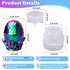 Let's Resin Silicone Mold - Dragon Egg