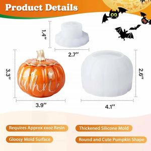 Let's Resin Silicone Mold - Pumpkin Jar