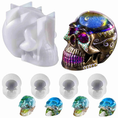 Let's Resin Silicone Mold - Skull Large & Little