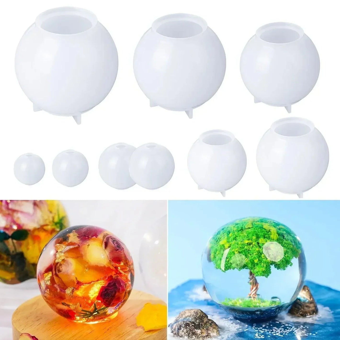 Let's Resin Silicone Mold - Sphere 3D