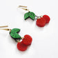 Retro Cherry Statement Earrings by Laliblue