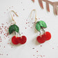 Retro Cherry Statement Earrings by Laliblue