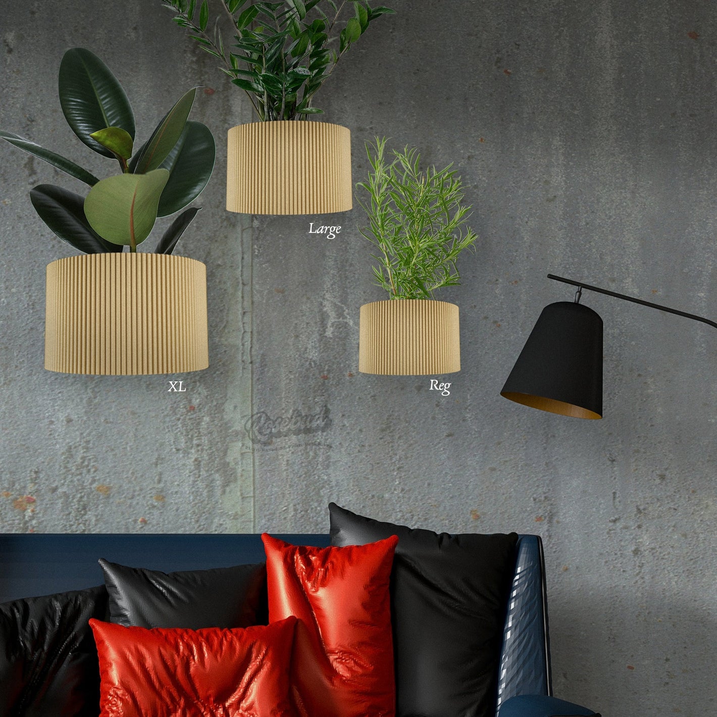 Ribbed Wall Planter