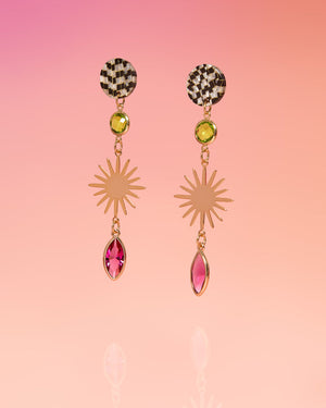 Riza Edgy Dangle Earrings