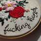 6" Wash Your Fucking Hands 2.0 Embroidery Kit - Beginner Friendly
