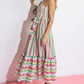 NO MATTER WHERE I GO WOVEN MIDI DRESS