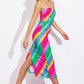 ALL OR NOTHING PONTI MIDI DRESS