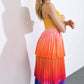 SEEING YOU AGAIN WOVEN MIDI DRESS