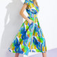 SUMMER MIRAGE WOVEN MIDI DRESS
