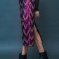BE HAPPY FRIEND SEQUIN MIDI SKIRT