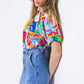 GRACEFUL BEAUTY WOVEN TOP