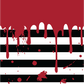 Sanguine Stripes Blood Spatter Knee High Socks