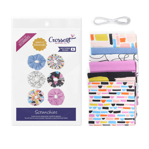 Scrunchie Sewing Kit - Abstract Black