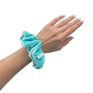 Luxe Velvet Scrunchie | aquamarine