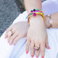 Serape Multi-Color Golden Toggle Bracelet