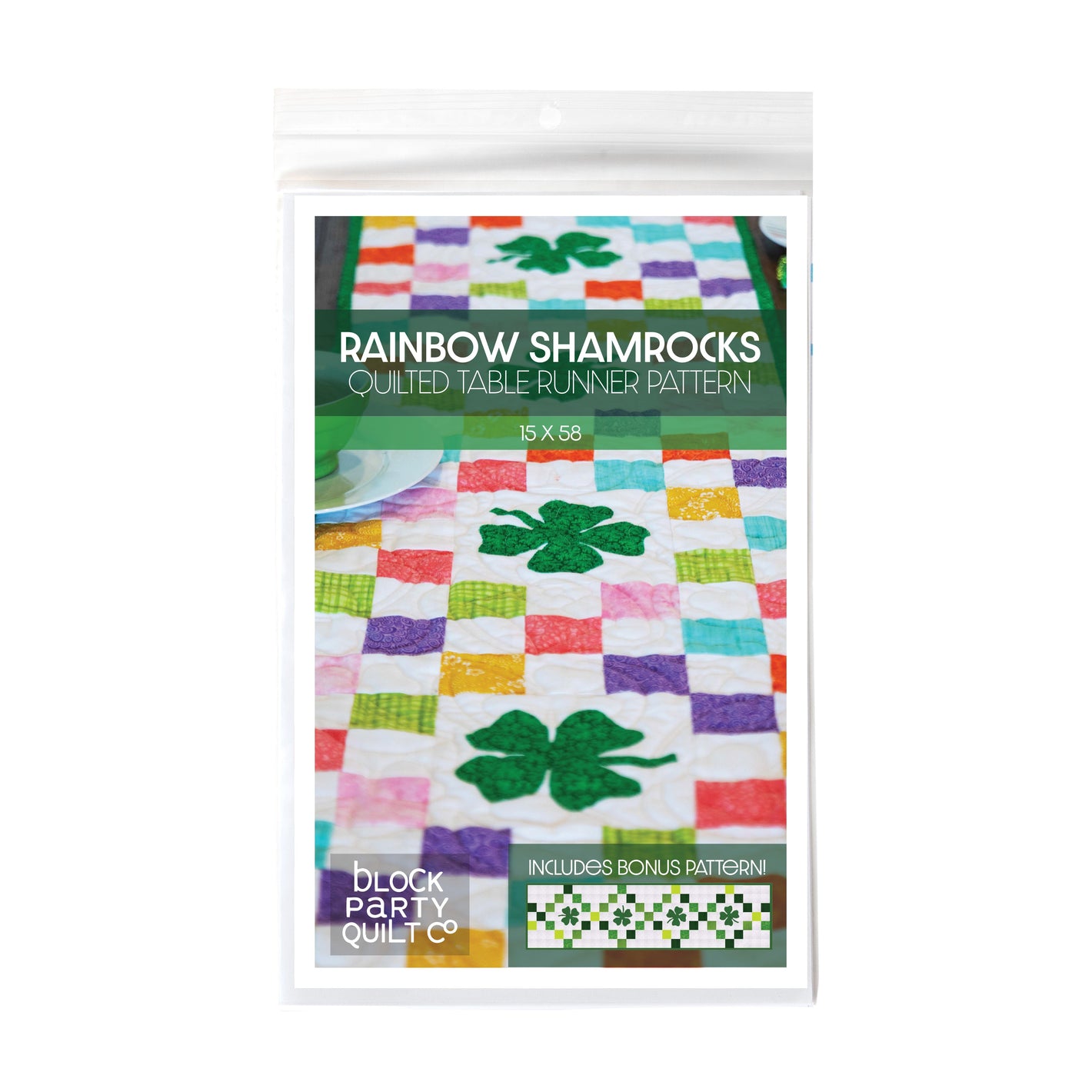 Shamrocks Table Runner Pattern