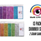 13 Color Shimmer Metallic Flakes Variety Pack Set