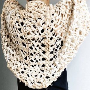 Silk Garter + Lace Summer Cocoon Coat Knit Kit