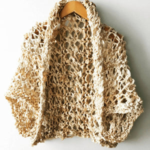 Silk Garter + Lace Summer Cocoon Coat Knit Kit
