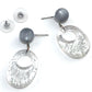 Silver Sparkle Abba Earrings