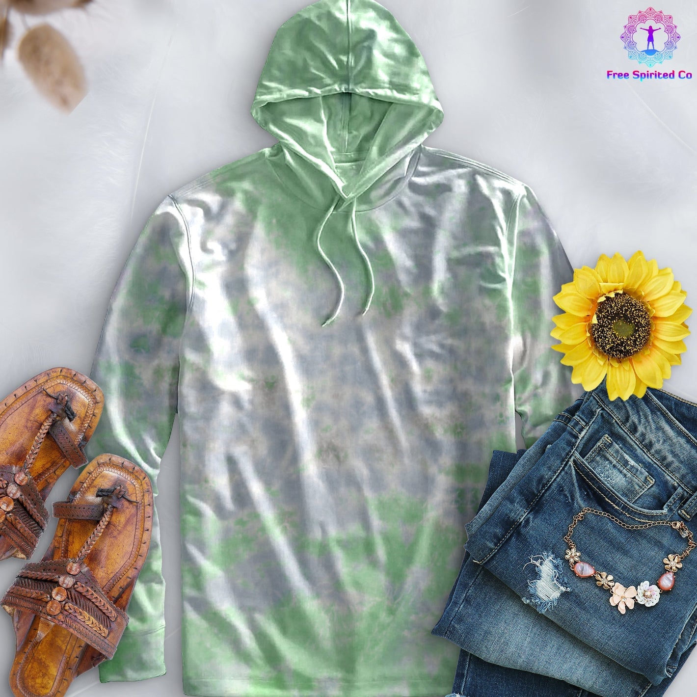 Slushy Hand-Dyed Long Sleeve Hoodie
