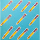 90s Rainbow Click Pen Stickers