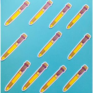 90s Rainbow Click Pen Stickers