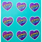 Rainbow Leopard Heart Sticker Girly 90s Vibes Nineties - Inspired Aesthetic Sticker