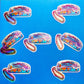 90s Holographic Clear Phone Sticker