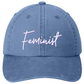Garment washed Dad Hat - Feminist