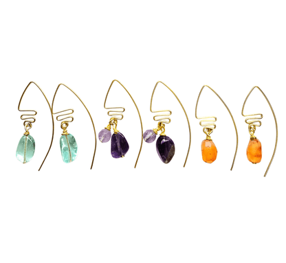 Stone Drop Earrings