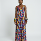 Vibrant Geometric Print Maxi Dress
